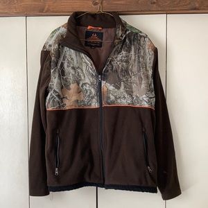 Realtree zip up fleece jacket